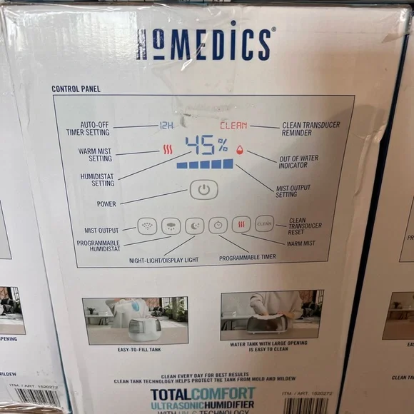 Top fill water tank ultrasonic humidifier - Picture 2 of 3